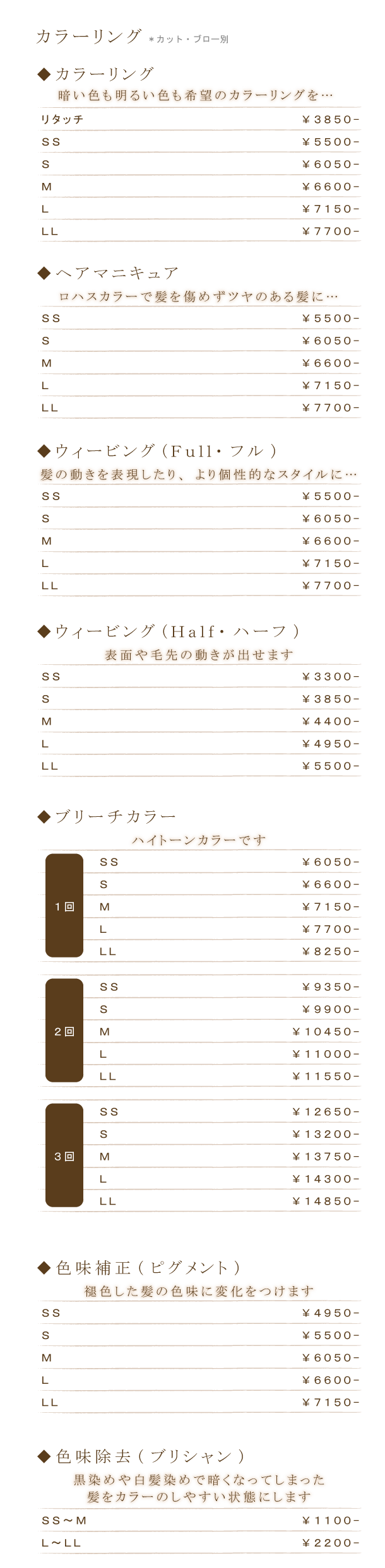 カラーリング
